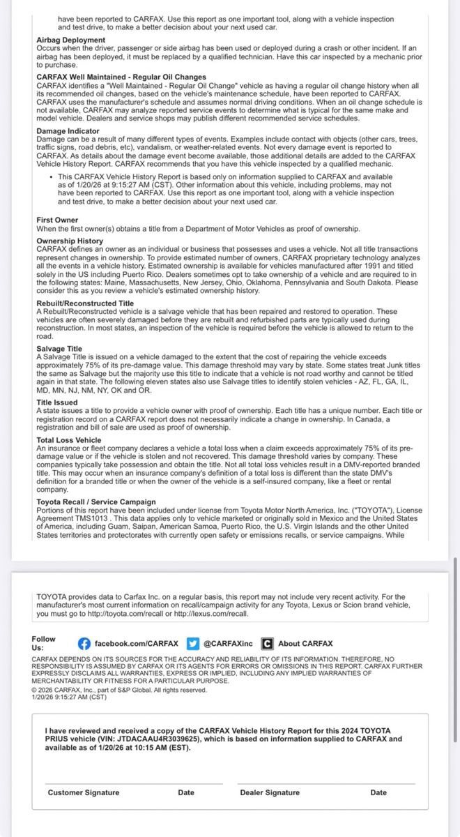 Used 2024 Toyota Prius Limited image 64