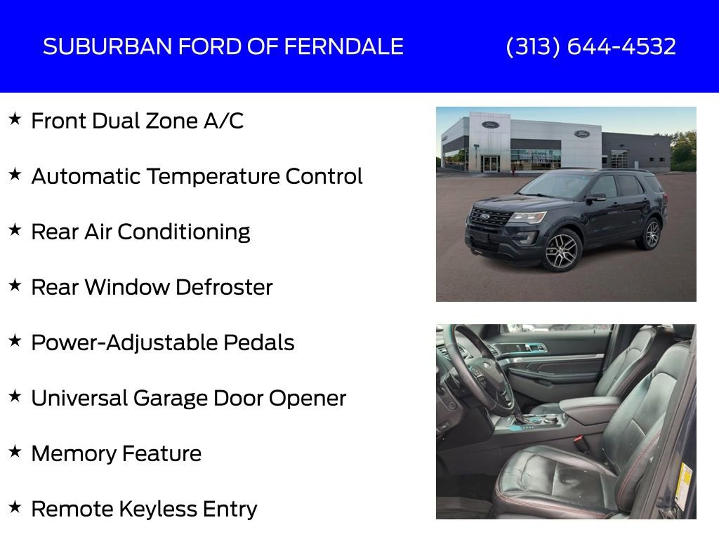 Used 2017 Ford Explorer Sport w/ Equipment Group 401A image 17