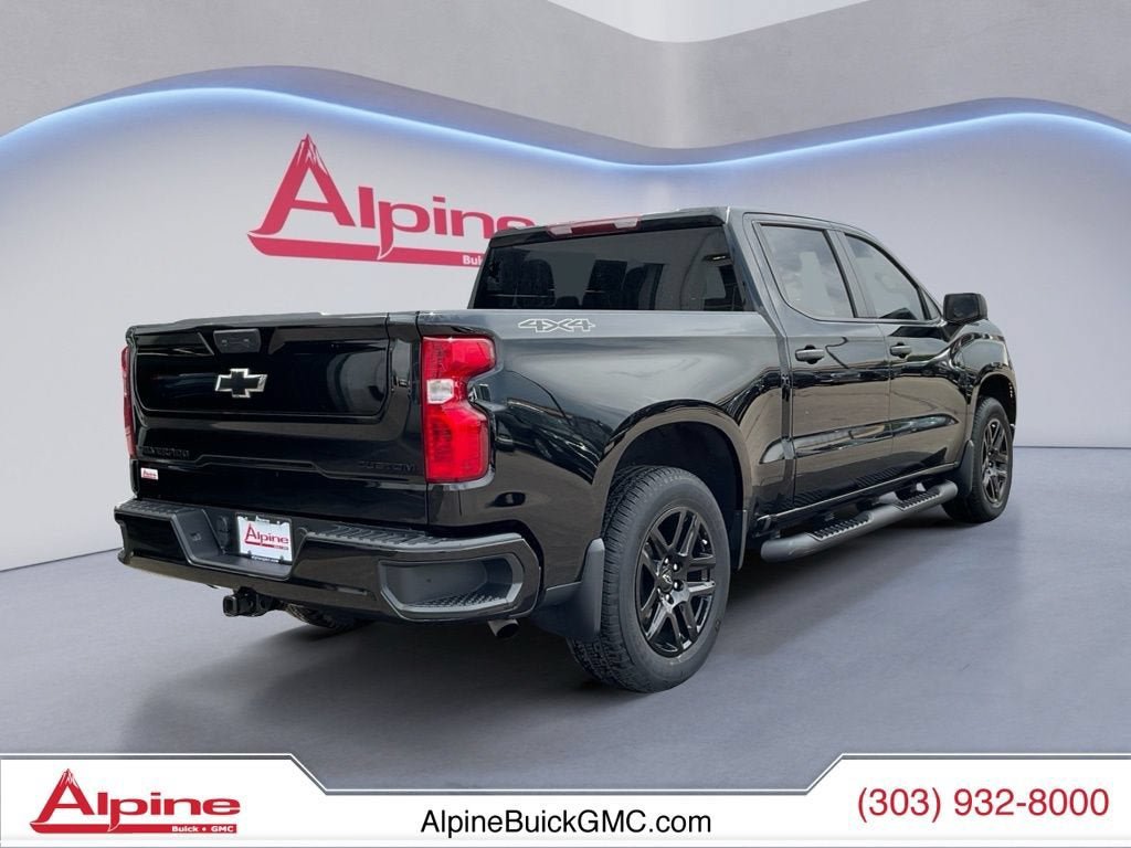Certified 2024 Chevrolet Silverado 1500 Custom w/ LPO, Dark Essentials Package AWD/4WD image 5