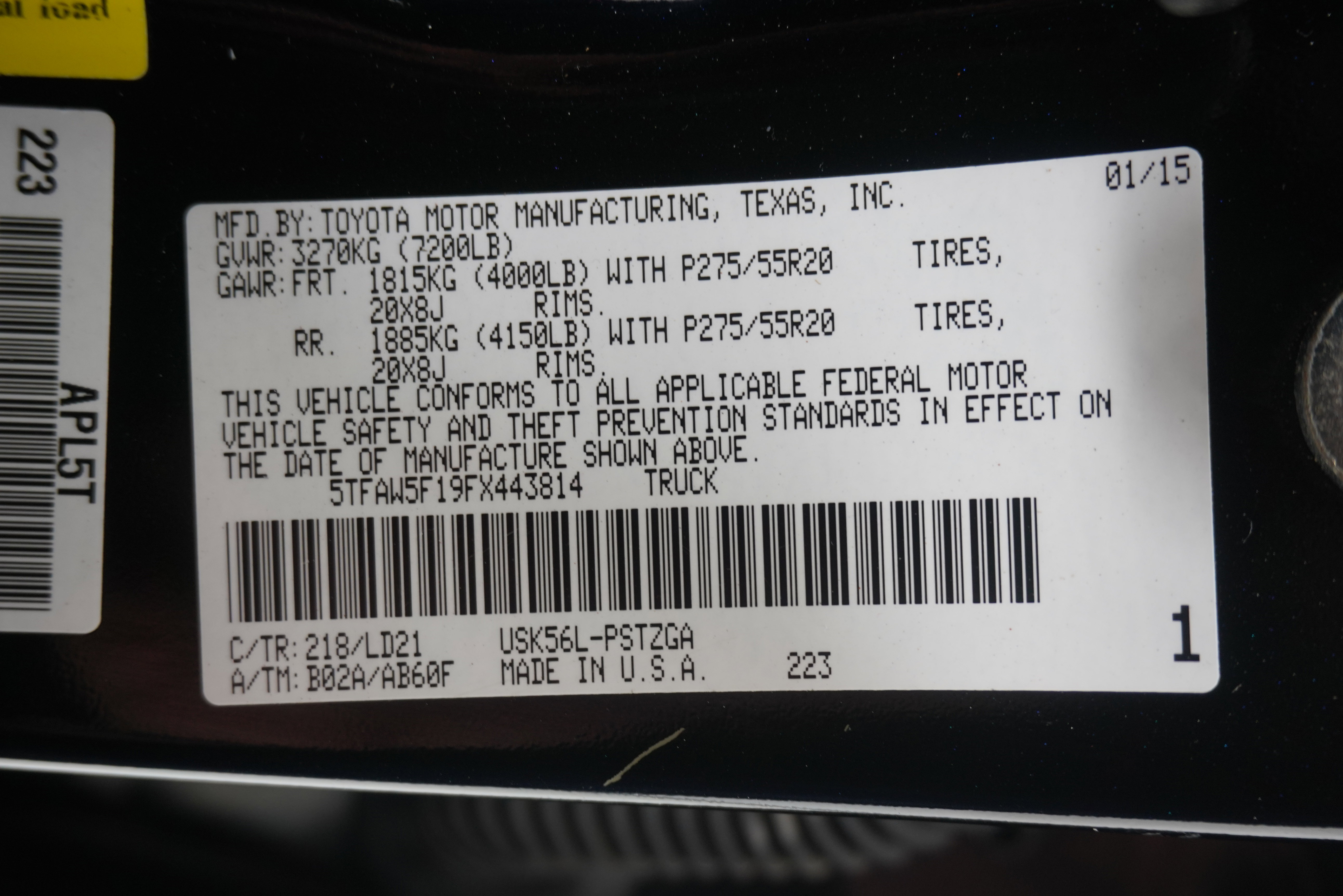 Used 2015 Toyota Tundra 1794 Edition AWD/4WD image 33