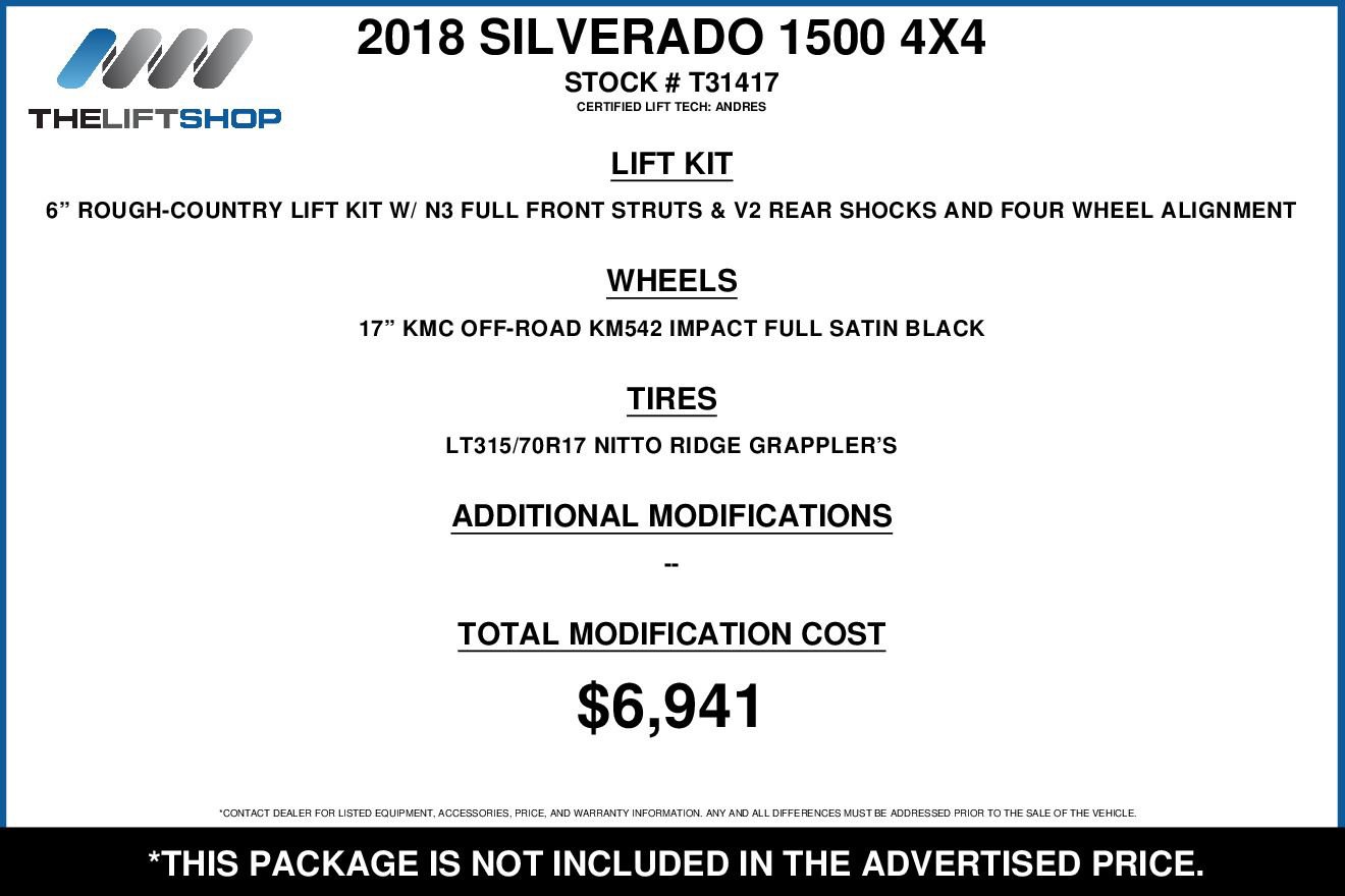 Used 2018 Chevrolet Silverado 1500 LTZ Z71 w/ LTZ Plus Package image 2