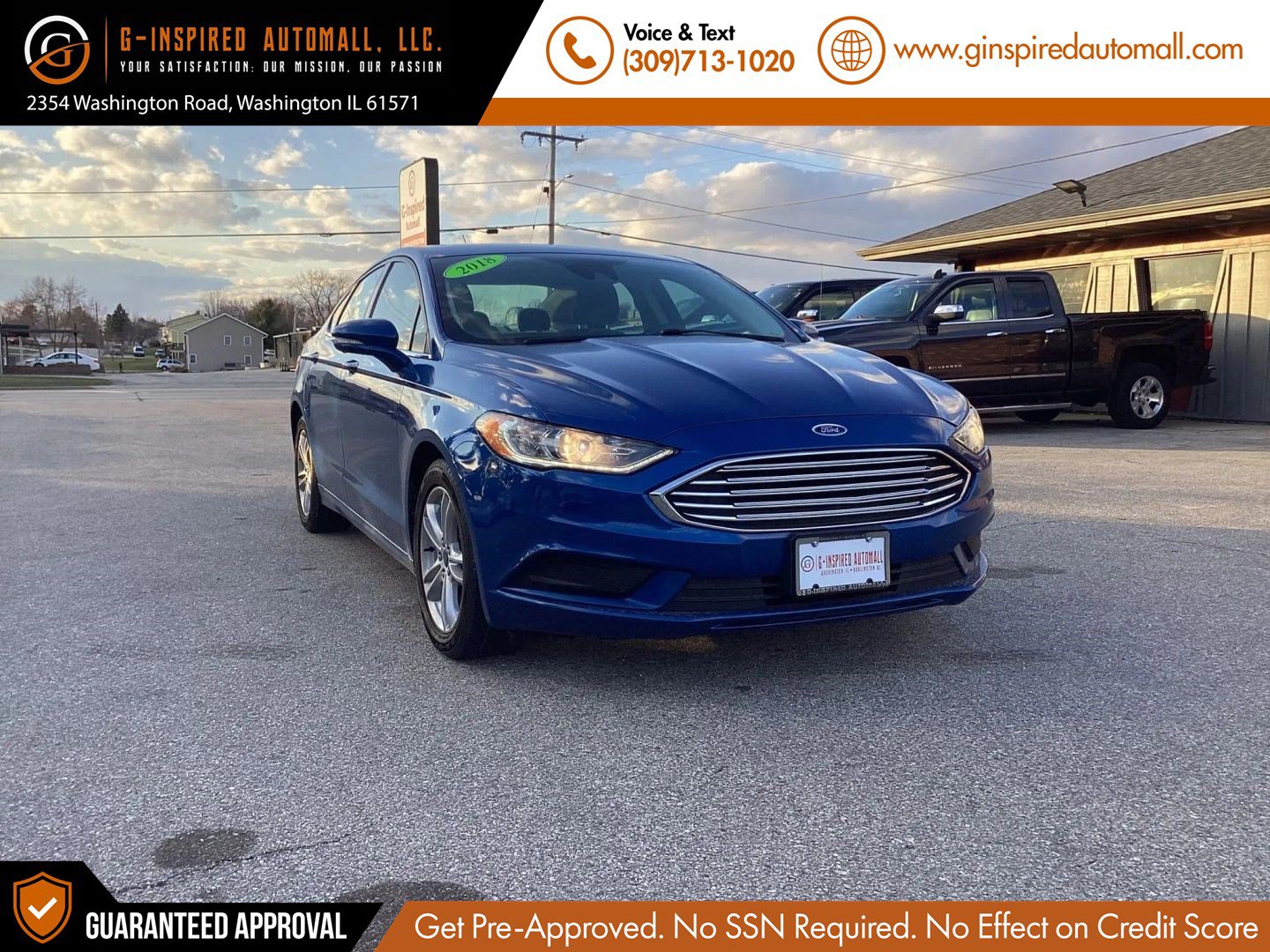 Used 2018 Ford Fusion SE FWD image 1