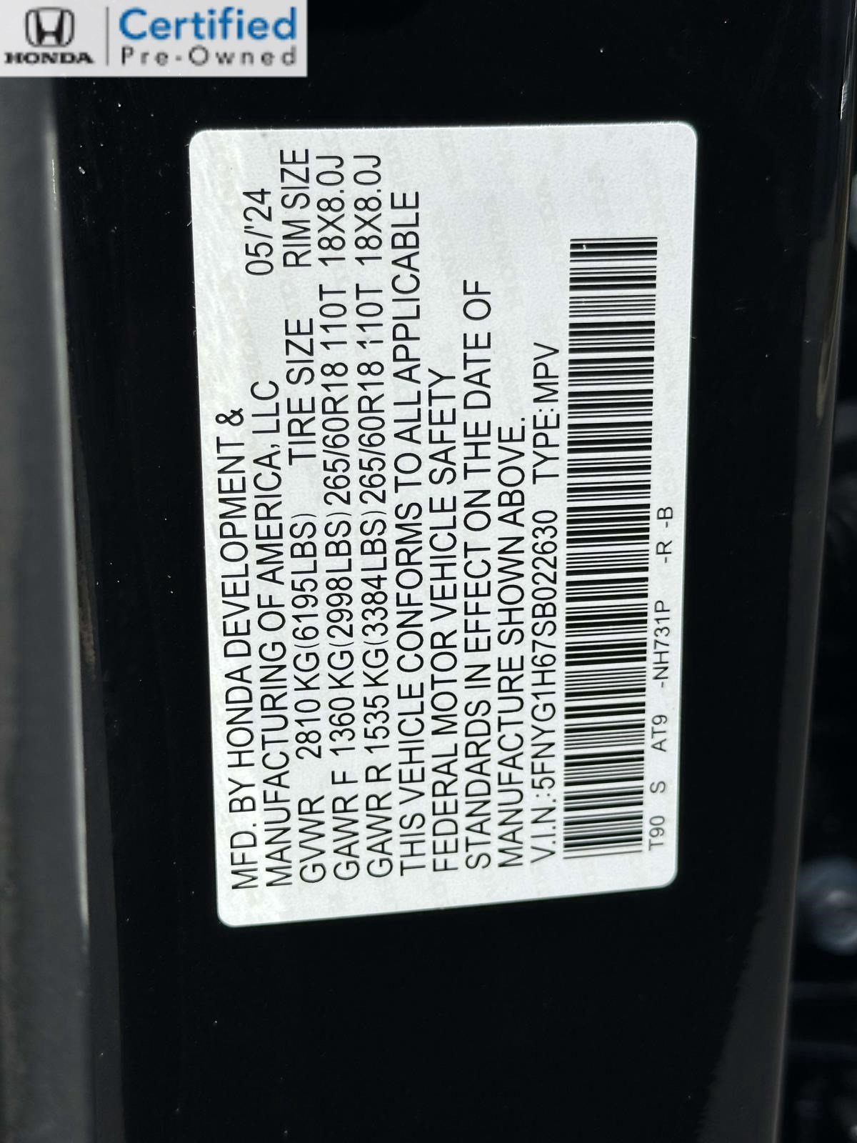 Certified 2025 Honda Pilot TrailSport image 30