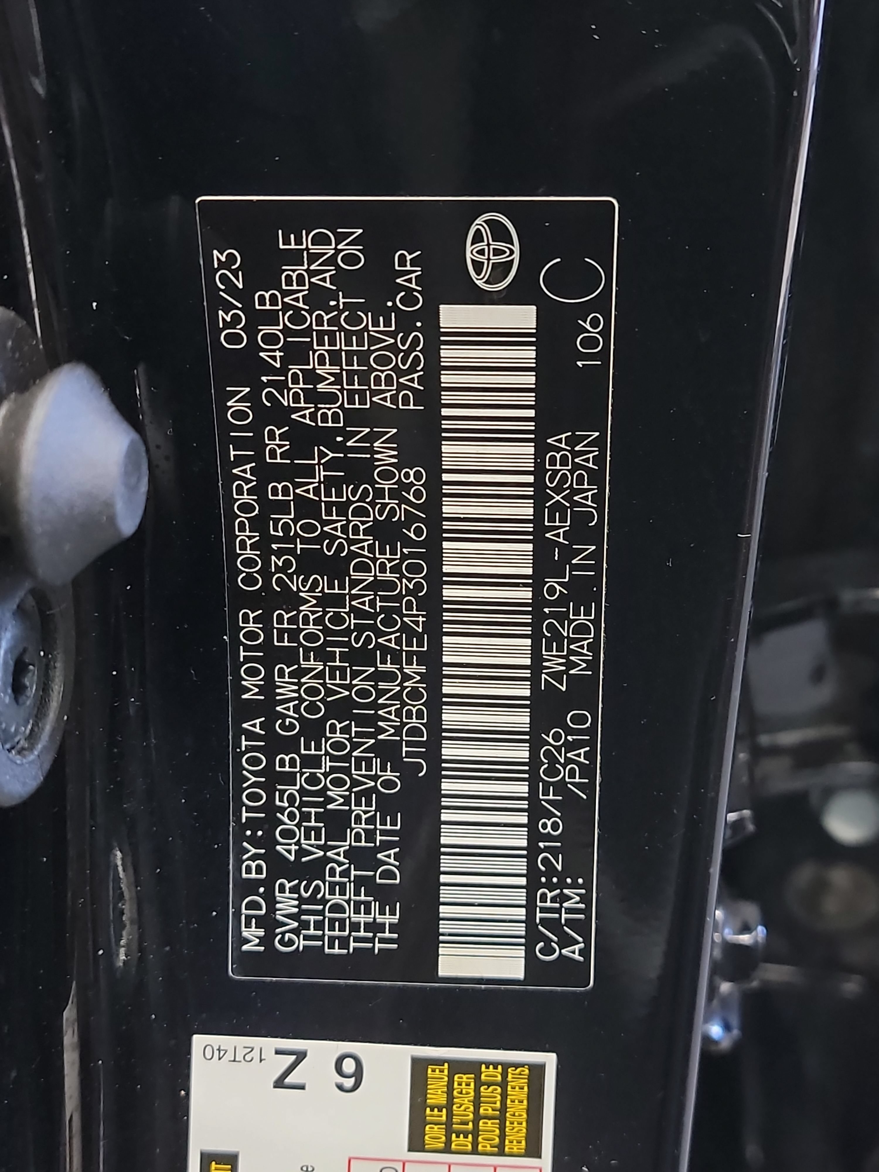 Used 2023 Toyota Corolla SE FWD image 32