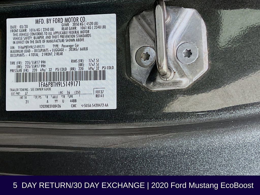 Used 2020 Ford Mustang EcoBoost image 33