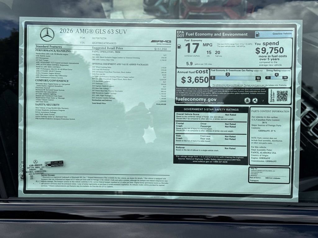 New 2026 Mercedes-Benz GLS 63 AMG 4MATIC image 10
