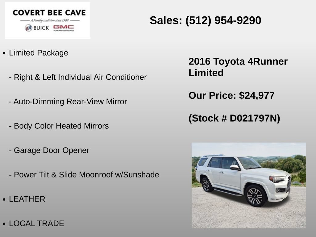 Used 2016 Toyota 4Runner Limited RWD image 6