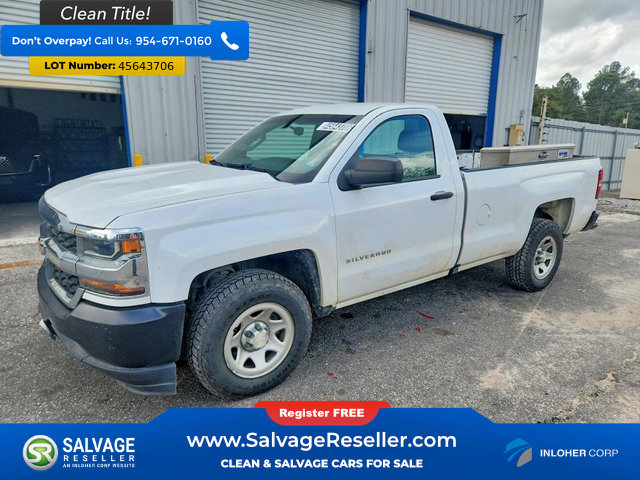 Used 2018 Chevrolet Silverado 1500 W/T w/ Trailering Package image 1