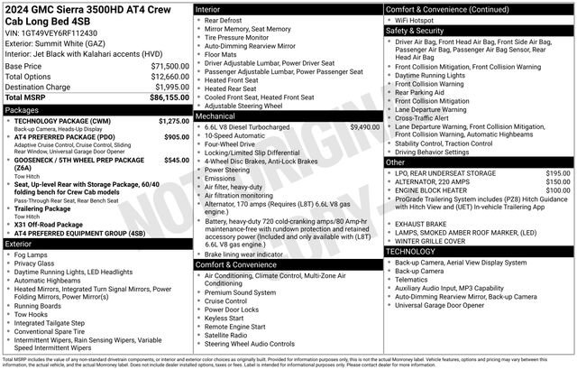 Certified 2024 GMC Sierra 3500 AT4 w/ Technology Package AWD/4WD image 45