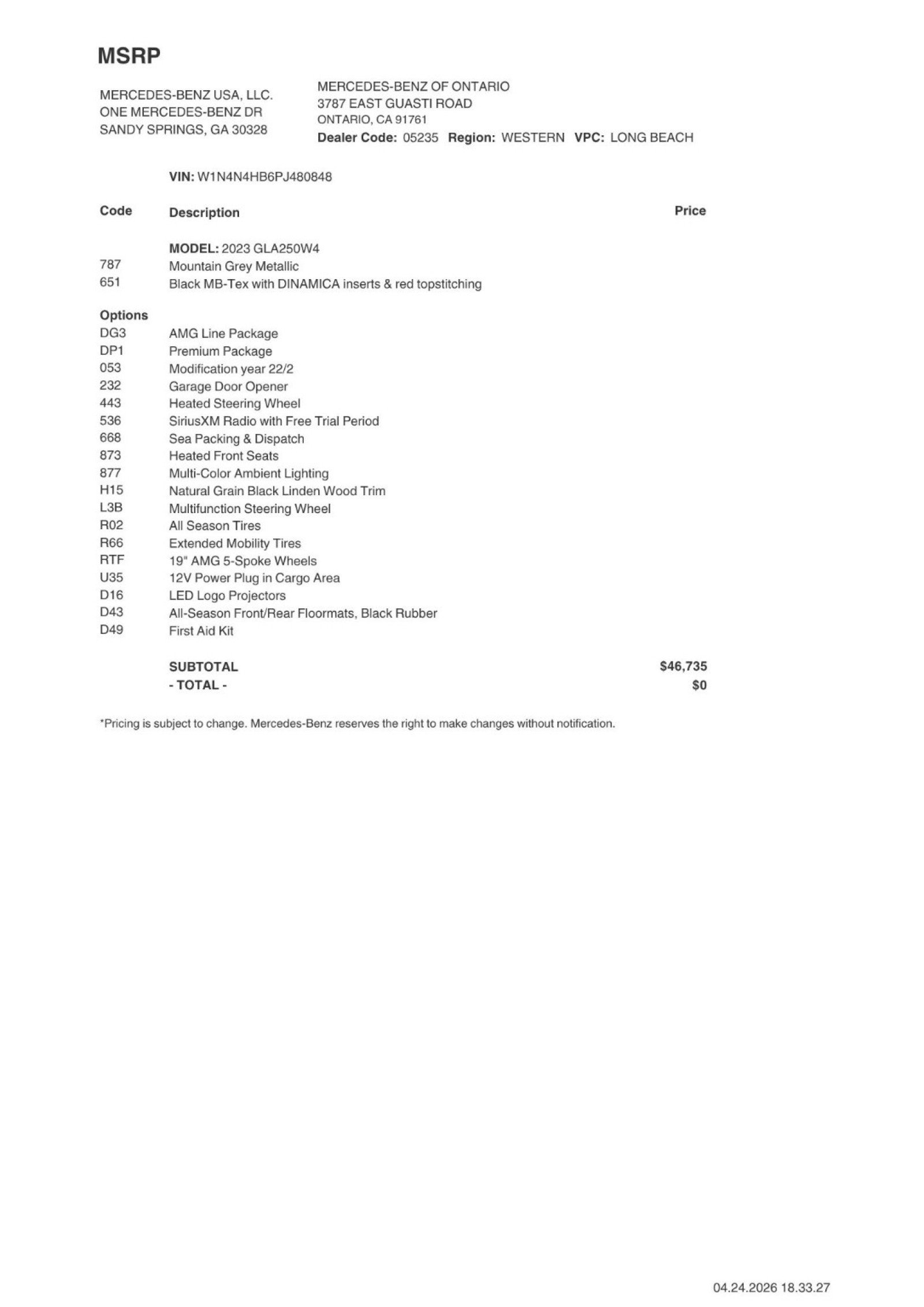 Certified 2023 Mercedes-Benz GLA 250 4MATIC image 2