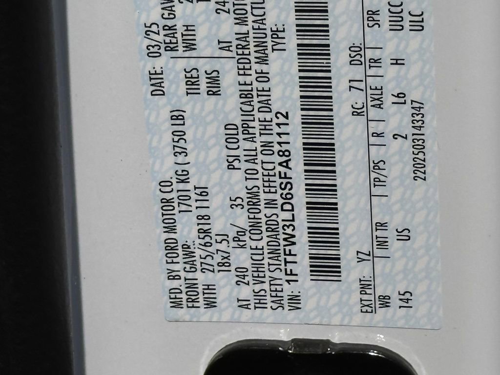 Used 2025 Ford F150 XLT w/ Equipment Group 301A Standard AWD/4WD image 43