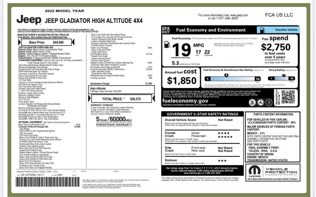 Used 2022 Jeep Gladiator Overland image 28