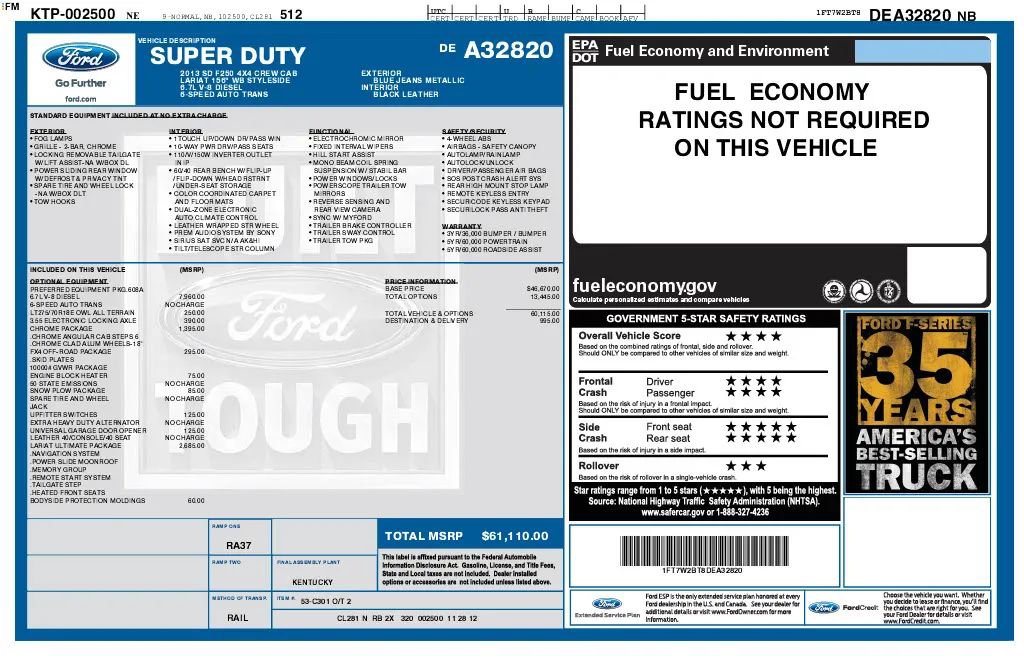 Used 2013 Ford F250 Lariat w/ Lariat Ultimate Pkg AWD/4WD image 24