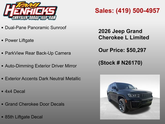 New 2026 Jeep Grand Cherokee L Limited AWD/4WD image 37