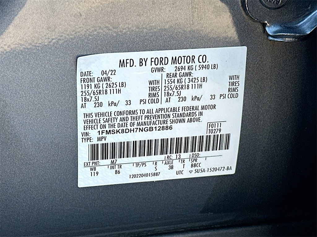 Used 2022 Ford Explorer XLT image 27