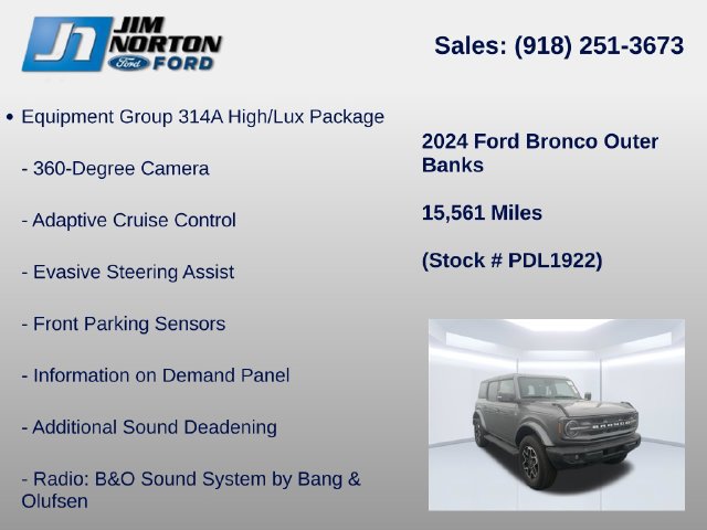 Used 2024 Ford Bronco Outer Banks AWD/4WD image 8