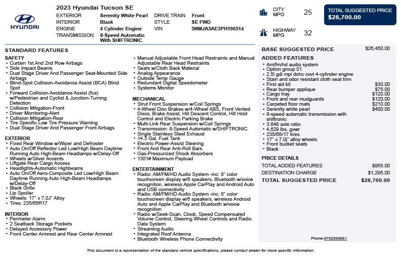 Used 2023 Hyundai Tucson SE FWD image 3