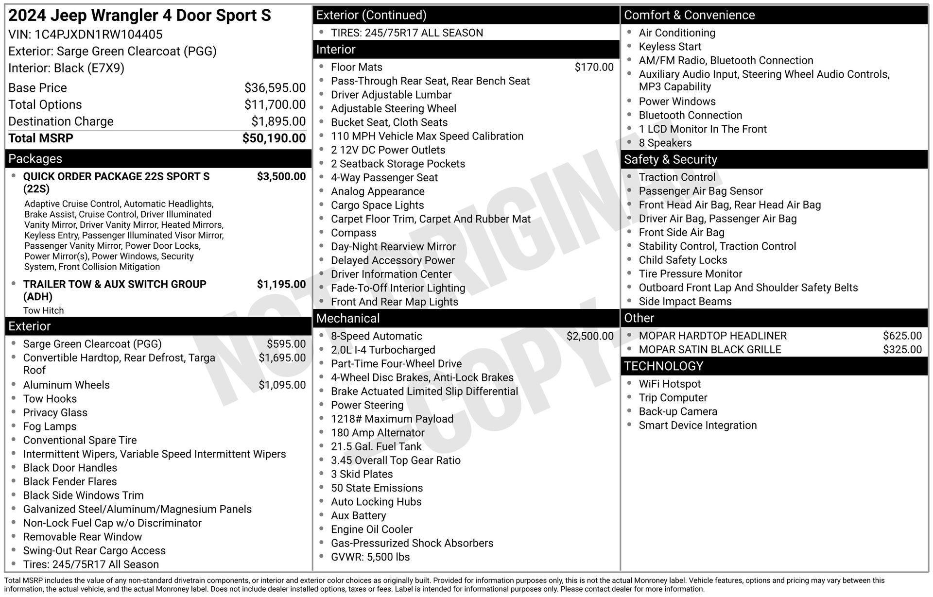 Used 2024 Jeep Wrangler Sport S image 18