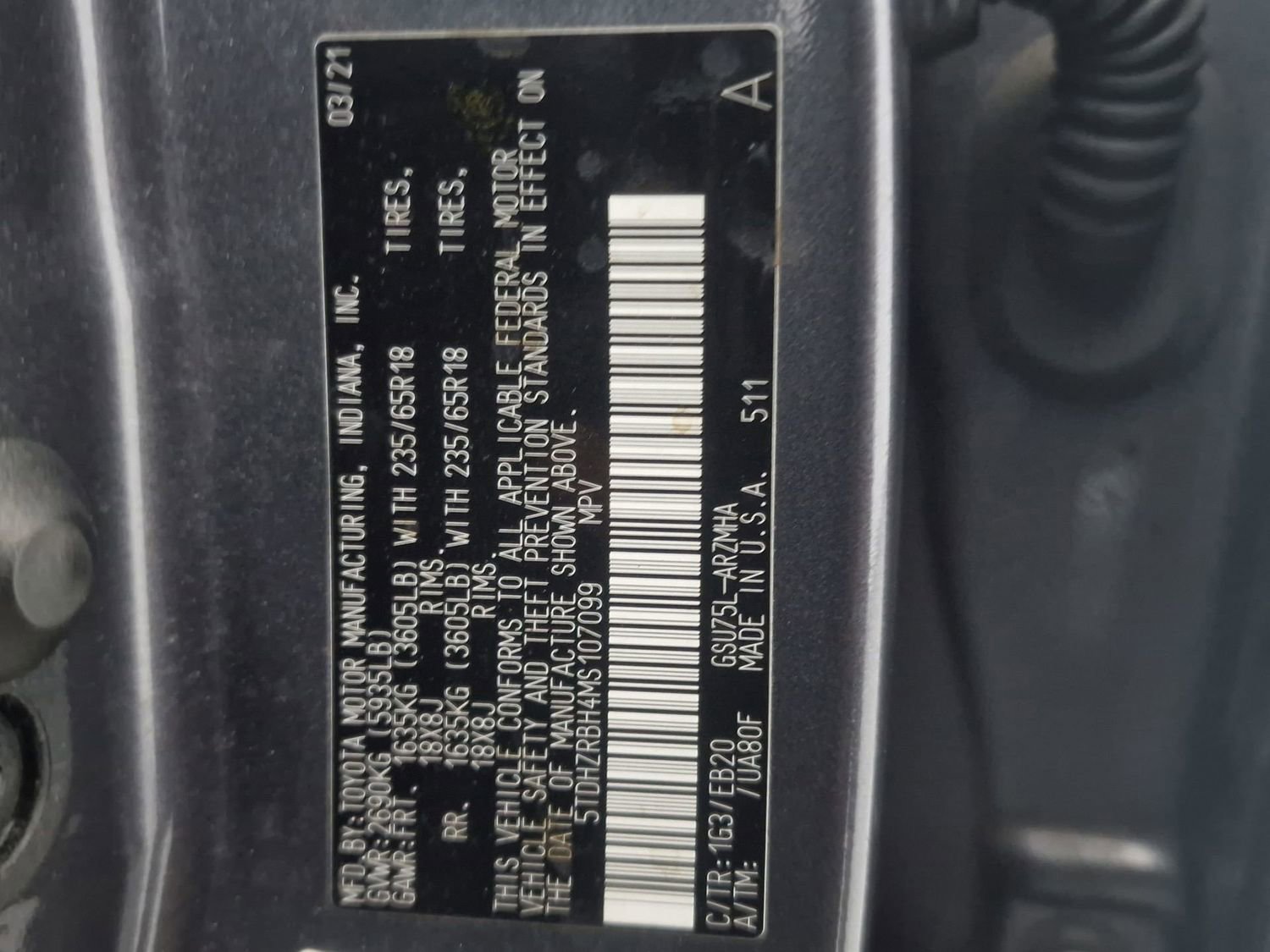 Used 2021 Toyota Highlander XLE image 40