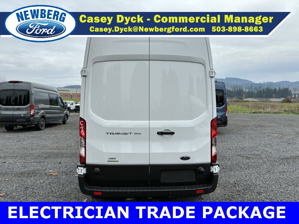 New 2025 Ford Transit 350 148 High Roof AWD w/ Electrician Trade Package image 6