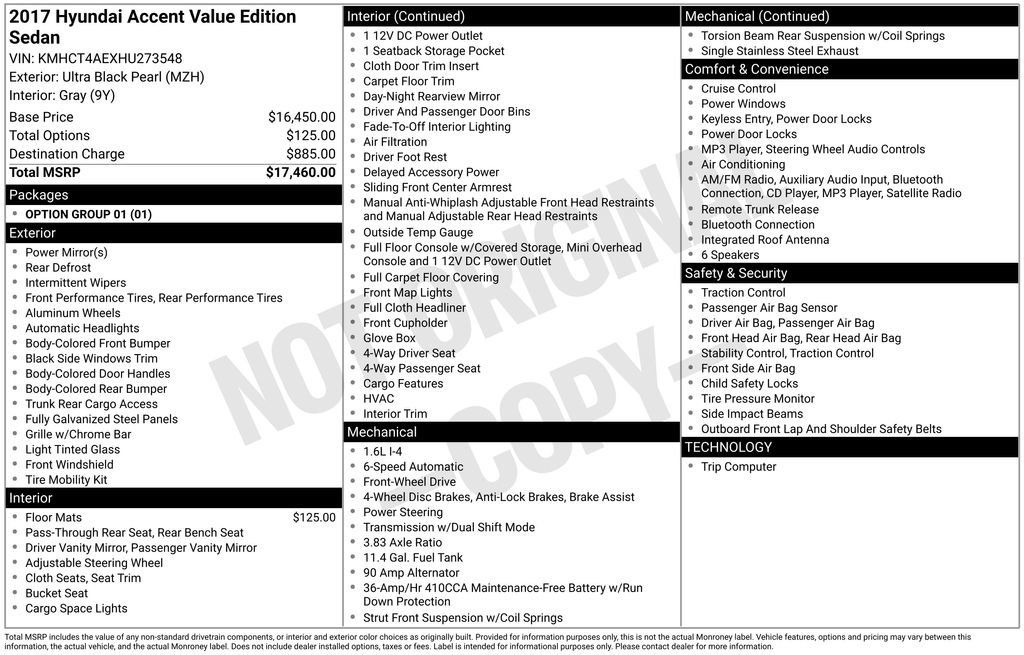 Used 2017 Hyundai Accent Value Edition image 11