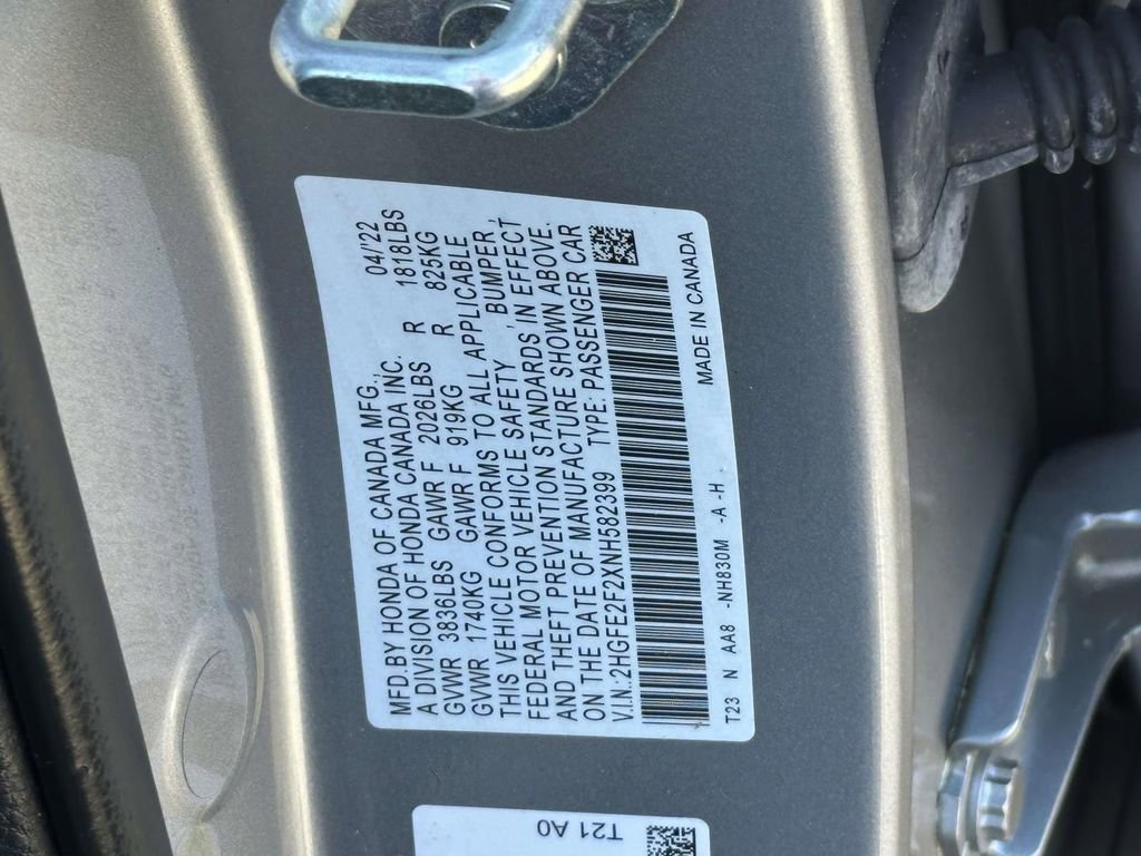 Certified 2022 Honda Civic LX image 15