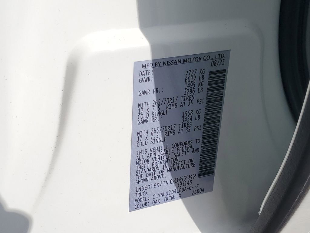 New 2026 Nissan Frontier PRO-4X w/ Pro-4x Convenience Package image 12