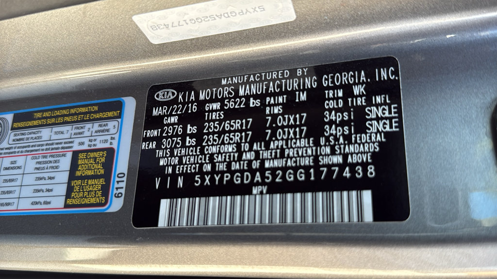 Used 2016 Kia Sorento LX w/ LX Convenience Package AWD/4WD image 42