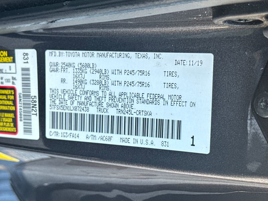 Used 2020 Toyota Tacoma SR AWD/4WD image 56