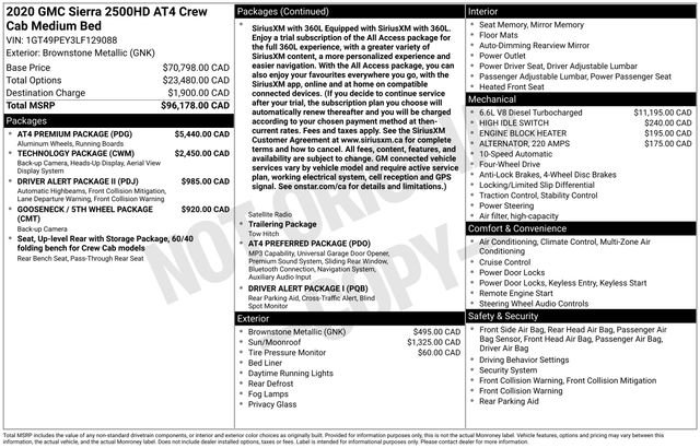 Used 2020 GMC Sierra 2500 AT4 w/ AT4 Premium Package image 14