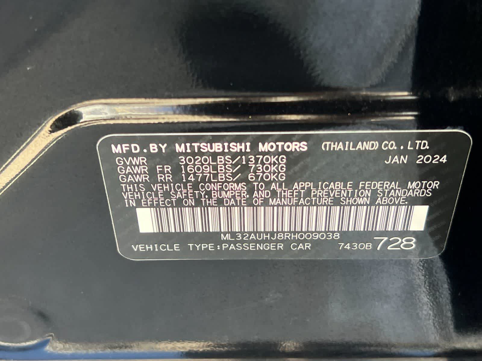 Used 2024 Mitsubishi Mirage ES FWD image 30