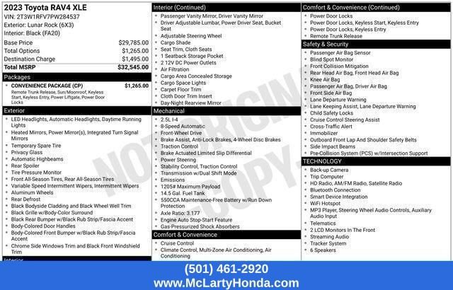 Used 2023 Toyota RAV4 XLE w/ Convenience Package FWD image 13