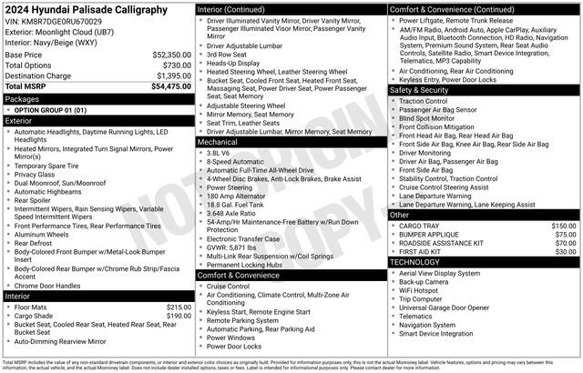 Used 2024 Hyundai Palisade Calligraphy image 30
