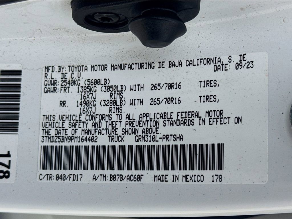 Certified 2023 Toyota Tacoma TRD Off-Road w/ Black Out Package (TMS) image 27