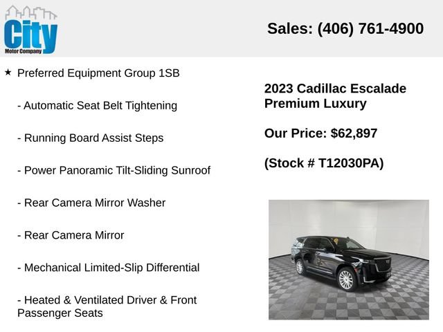 Used 2023 Cadillac Escalade Premium Luxury AWD/4WD image 7
