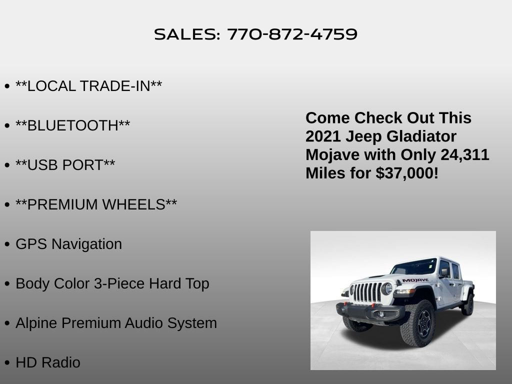 Used 2021 Jeep Gladiator Mojave image 20