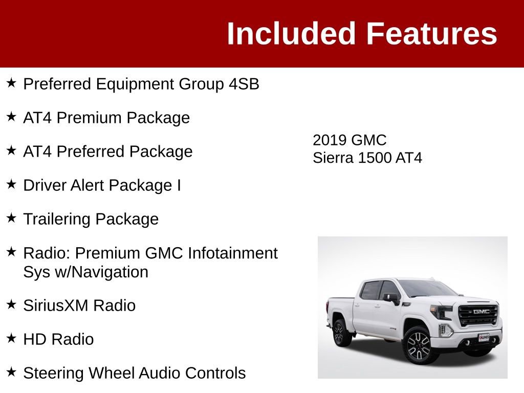 Used 2019 GMC Sierra 1500 AT4 w/ AT4 Premium Package AWD/4WD image 3