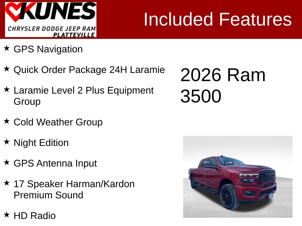 New 2026 RAM 3500 Laramie AWD/4WD image 2