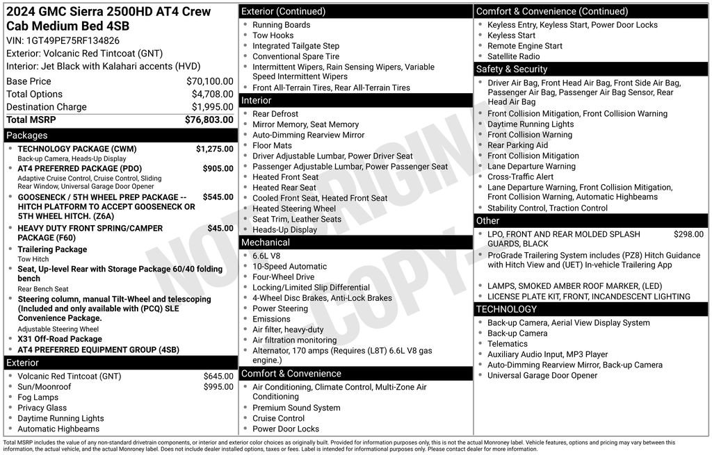 Certified 2024 GMC Sierra 2500 AT4 w/ Technology Package image 5