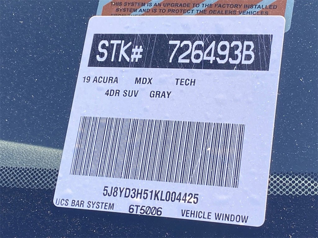 Used 2019 Acura MDX 3.5L Technology Package image 36