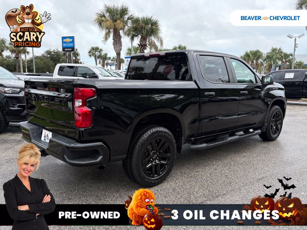 Used 2024 Chevrolet Silverado 1500 Custom w/ Turbomax Blackout Package AWD/4WD image 7