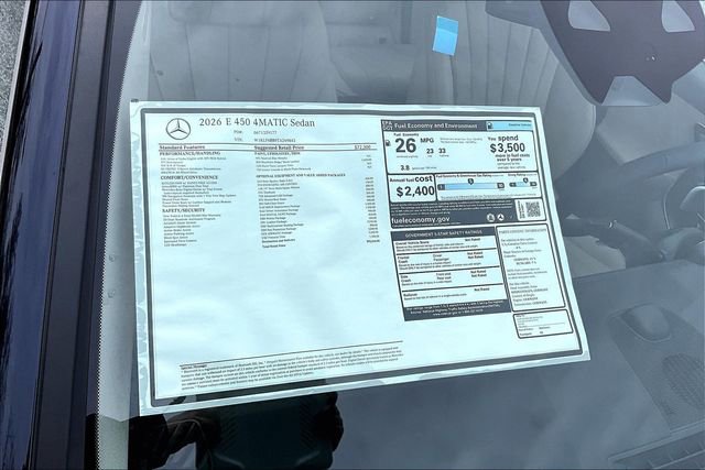 New 2026 Mercedes-Benz E 450 4MATIC Sedan image 17