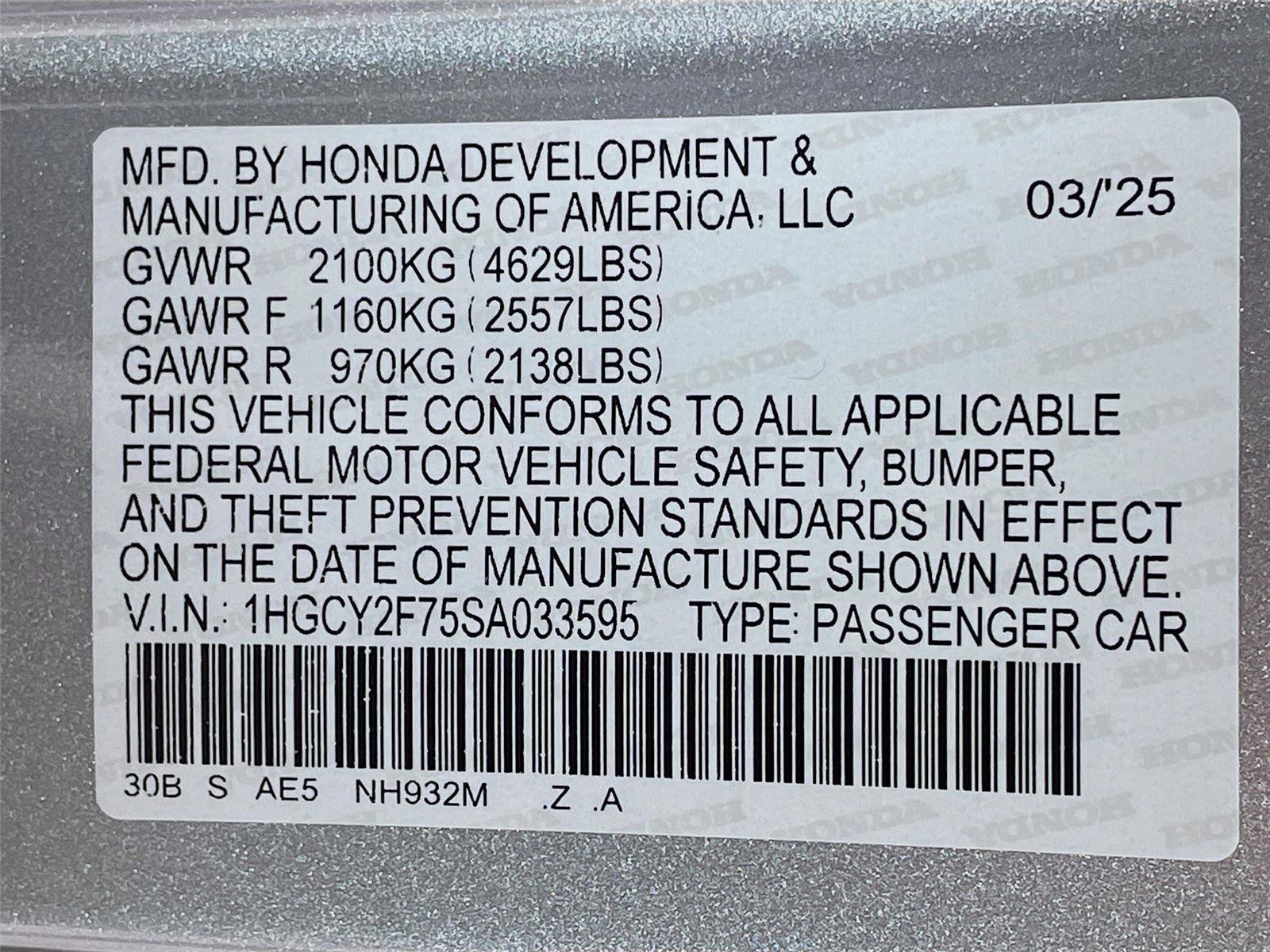 Used 2025 Honda Accord Sport image 33