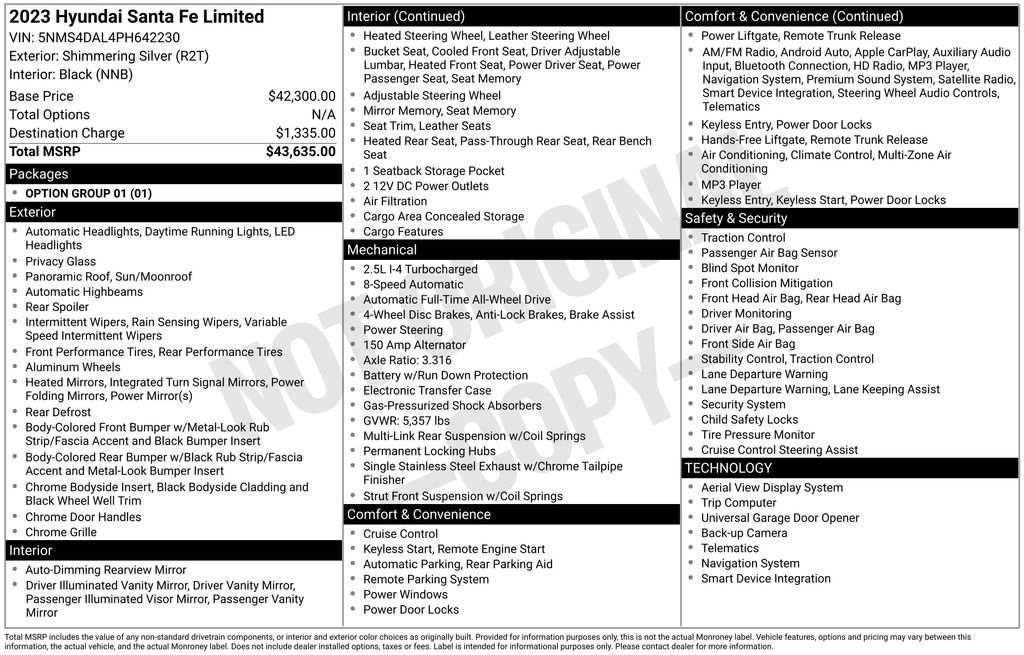 Used 2023 Hyundai Santa Fe Limited image 5