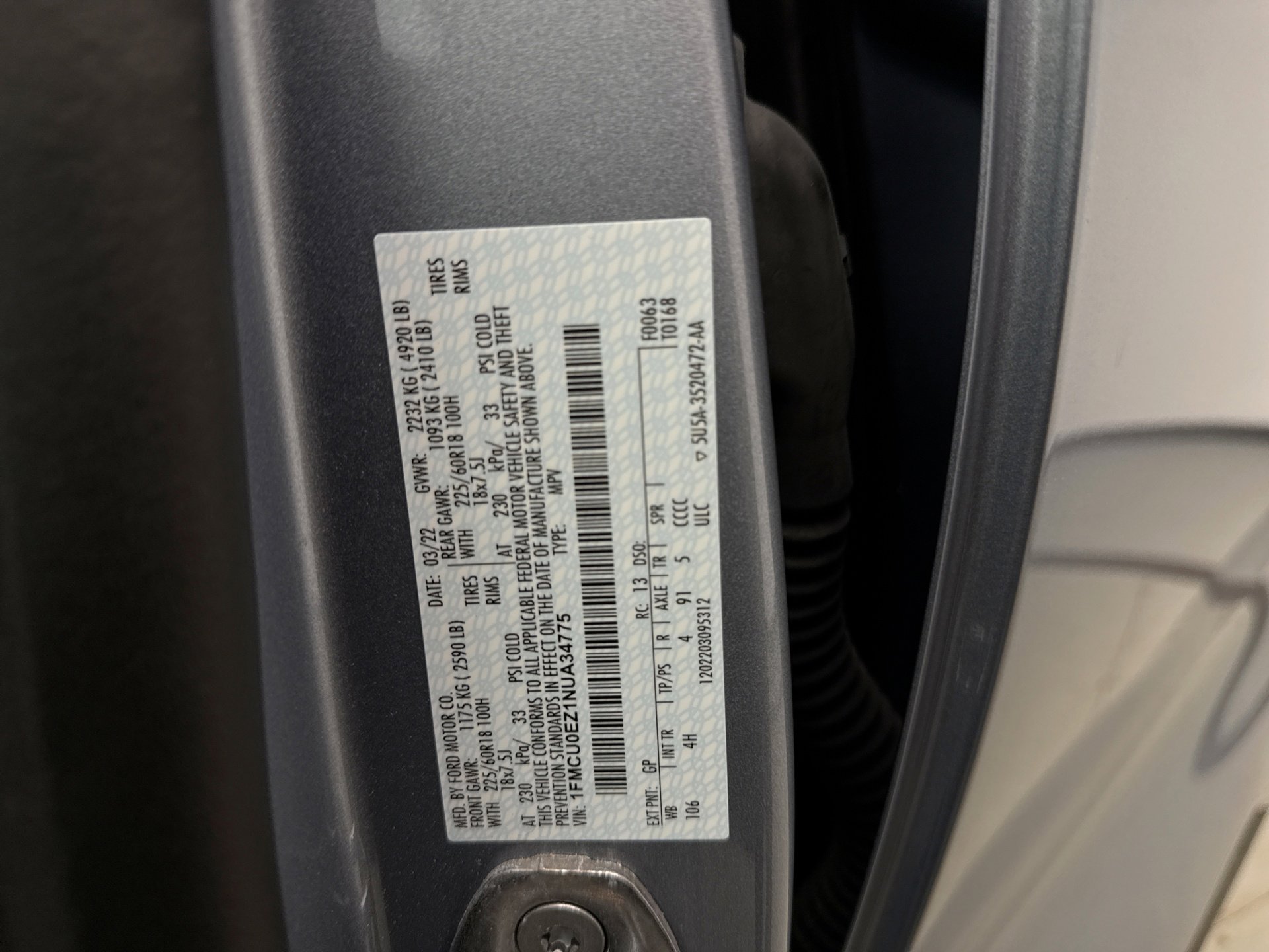 Used 2022 Ford Escape SE w/ Convenience Package image 23