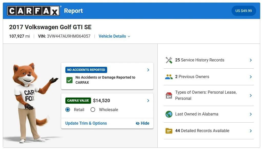 Used 2017 Volkswagen GTI SE FWD image 15
