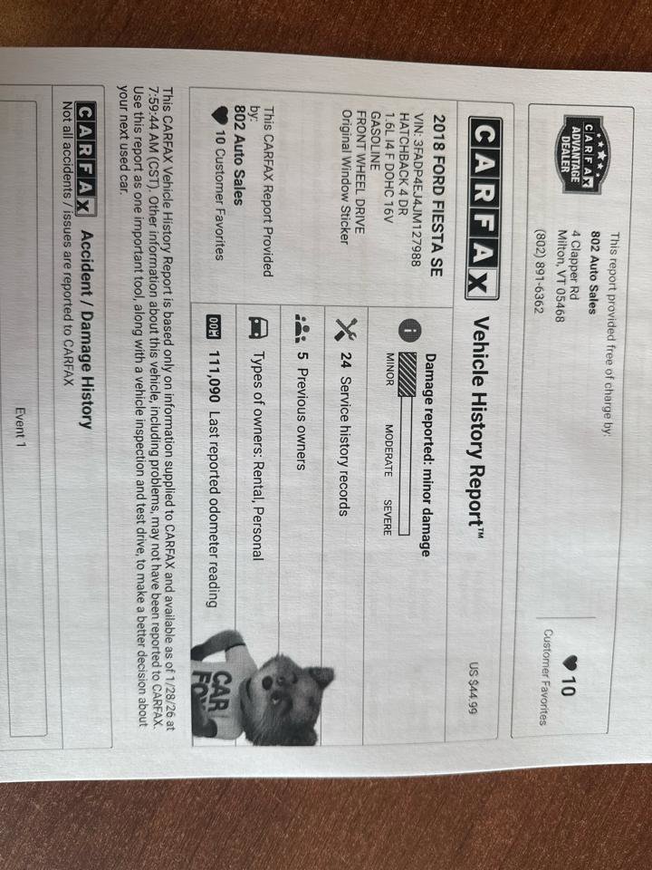 Used 2018 Ford Fiesta SE image 19