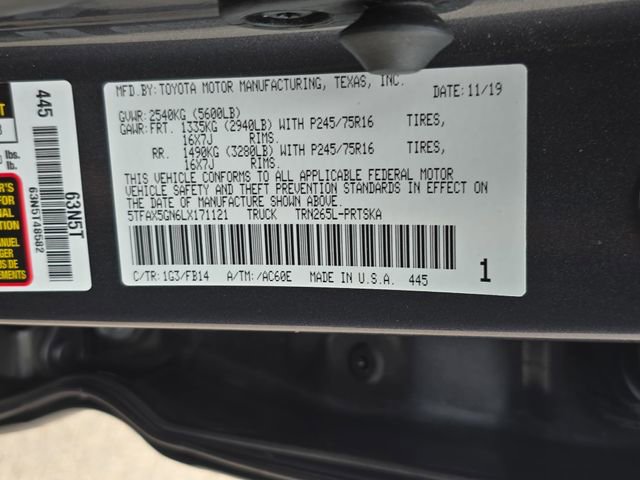 Used 2020 Toyota Tacoma SR w/ SR Convenience Package image 34