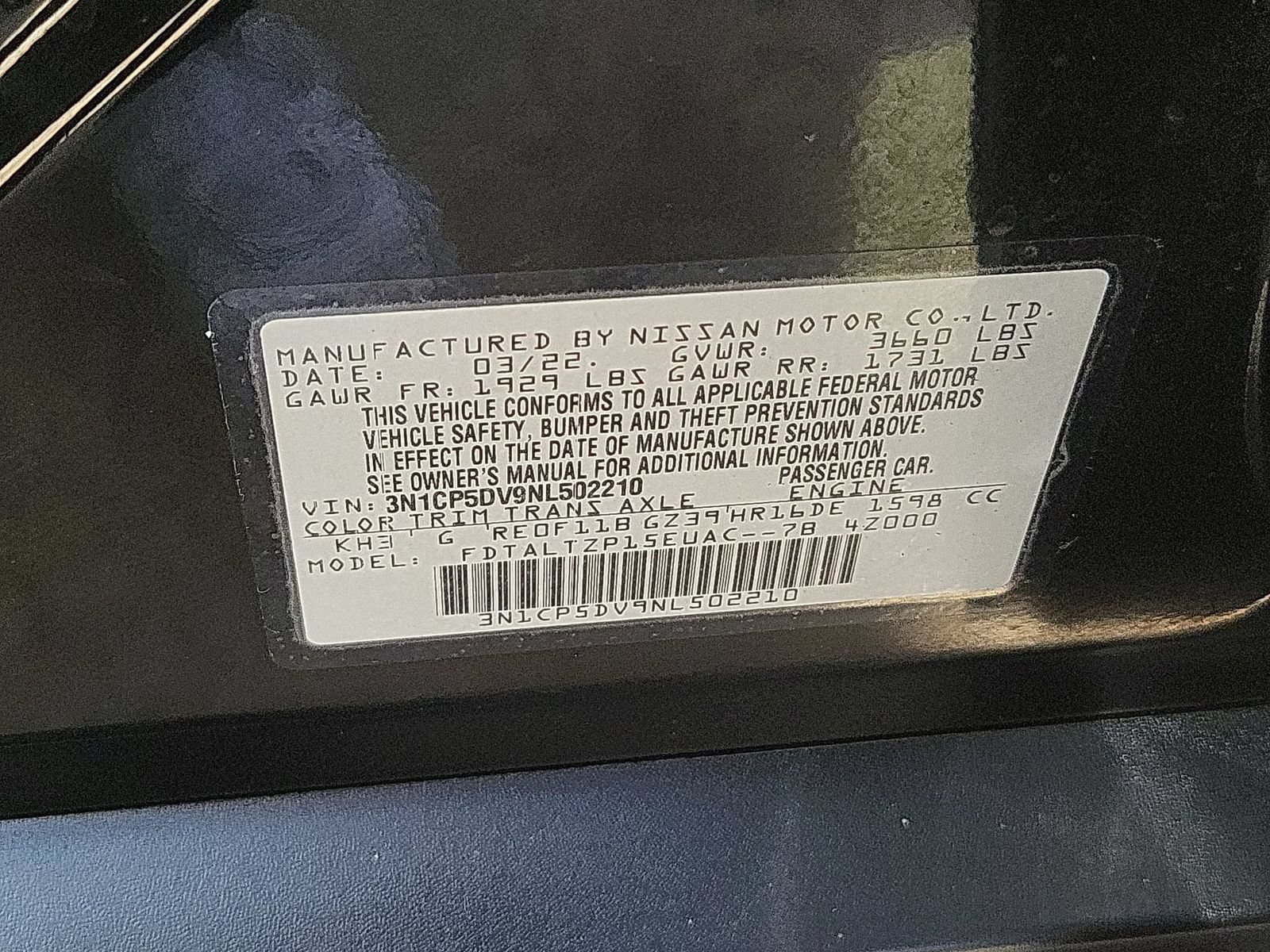 Used 2022 Nissan Kicks SR w/ Interior Electronics Package FWD image 32