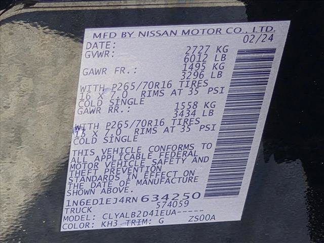 Used 2024 Nissan Frontier SV RWD image 24